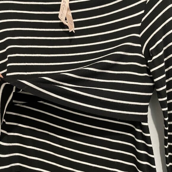 Bailey 44 Black and White Striped Long Sleeve Dress Size XS - Picture 5 of 8
